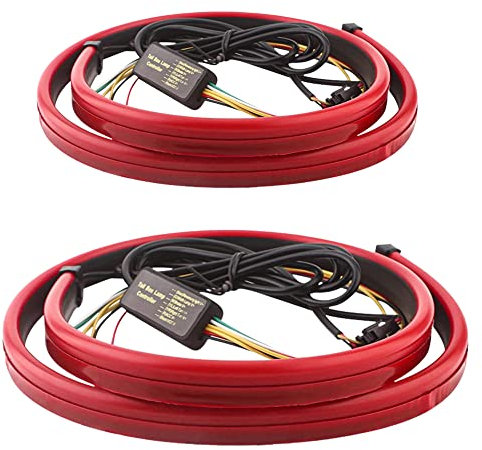 Riloer Striscia Luminosa Led, 12V Terza Luce Del Freno Lampada Di Segnalazione Di Direzione Che Guida Strobe Light, Sostituzione Universale Della Barra Luminosa