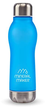 MINERAL MAKER Magnesium-Upgrade-Alkali-Ionen-Mineralwasserflasche, 99,9 % reines, natürliches pH-Wasser, BPA-frei, Tritan-Becher, Kaffee, Sport, Reisen, Büro, Outdoor-Aktivitäten, 500 ml (AQUA)