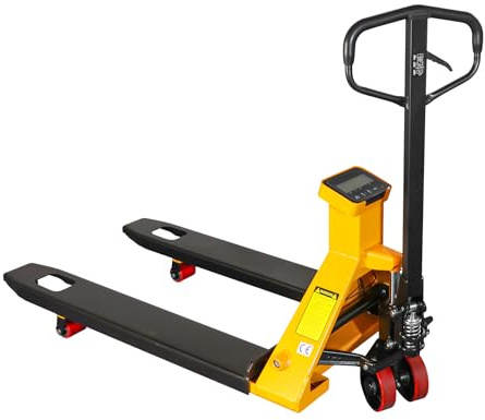 APOLLOLIFT Scale Pallet Truck, Hydraulic Hand Pallet Jack Trucks 5500Lbs Capacity, 27.7 x 45 Forks
