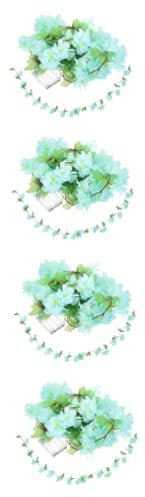 PRETYZOOM 4 Stück Kirschblüten-Lichterketten Reben mit Lichtern Girlande aus künstlichen Blumen Dekor Wohnkultur Kirschblütenlichter Ranken zum Leuchten bringen nordisch