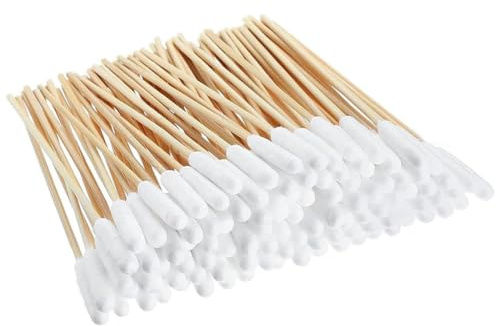 Reccisokz 100 Stück Wattestäbchen Für Hunde,Katzenohrenreiniger,Ohrreiniger Für Hunde,Wattestäbchen,Haustiere,Hunde,Katzen