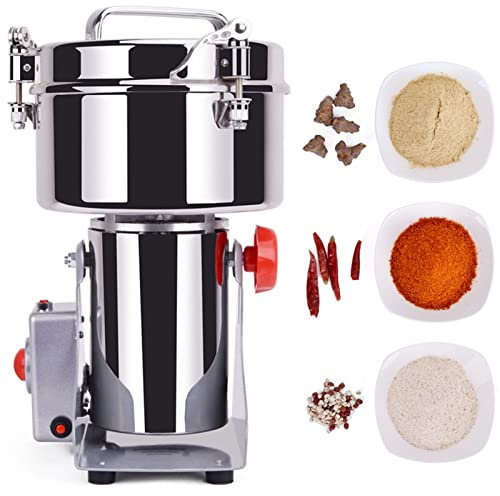 700G Elektrische Getreidemühle Müslibrecher Hohe Geschwindigkeit Swing-Typ Kräutermühle 28000 U/Min Feinpulvermaschine Für Küche Kaffee Zucker Gewürze Pfeffer Familienmedizinische Pulvermaschine