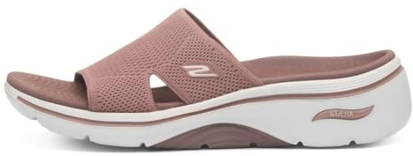 Skechers dam Go Walk Arch Fit 2.0 Sandal Dakota Sandal, Brun textil, 39 EU