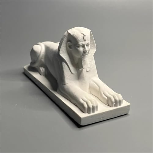 Womeet Sphinx Statue Figur, Gips ägyptische Sphinx Skulptur Handwerk Home Office Desktop Dekoration Mini Ägyptische Sphinx Statue Skizze praktische DIY Kunst Geschenk