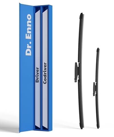 Dr.Enno Scheibenwischer 650mm & 340mm | Streifenfreie Reinigung | Leiser Betrieb | Einfache Montage | Langlebige Qualität | Kein Quietschen