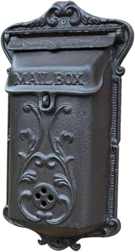 Briefkästen zur Wandmontage, dekorativer Briefkasten, an der Wand montierter Briefkasten, sicherer Postkasten, Briefkasten, robuste Briefkästen zur Wandmontage – dekorativer Vintage-Briefkas