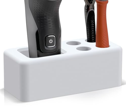 Linkidea Diatomeenerde Rasierhobelständer, Schnelltrocknender Rasiererständer Kompatibel mit Vikings Blade the Chieftain, Merkur 34C HD, Merkur 38C, Shaving Revolution (Weiß)