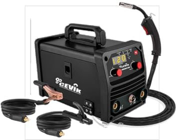 CEVIK PRO CE-MINIMIG120N – Saldatrice Inverter FLUX/MIG/TIG/MMA – 120A 40% 230V – Filo 0.9mm – LED – Torcia MIG fissa, pinza massa e bobina filo FLUX inclusi