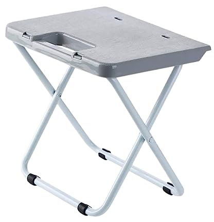 BESTonZON Sgabello per Leggero in Pp e Ferro e Portatile Pieghevole Sicuro Comodo e Resistente Campeggio e Casa