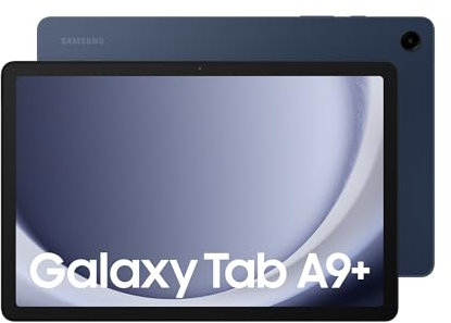 Samsung Galaxy Tab A9+ Android Tablet, 64GB Storage, Large Display, 3D Sound, Navy, 3 Year Samsung Extended Warranty (UK Version)
