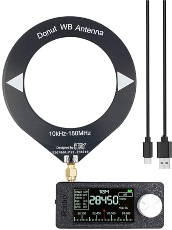 Receptor estéreo | Amplificador de casa FM | Batería de 800 mA Pantalla HD LSB USB AM 4,8 cm IPS Pantalla con Antena para Karaoke-Casa-Estudio Exterior Camión Viajes