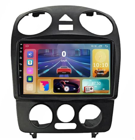 YIANKWY Android 14 9 Inch Car DVD Player Radio Head Unit For Beetle 2000 2001 2002-2012 GPS Navigation Head Unit Support Full RCA Output Bluetooth4.0 WIFI Car Auto Play DVR DAB+ TPMS