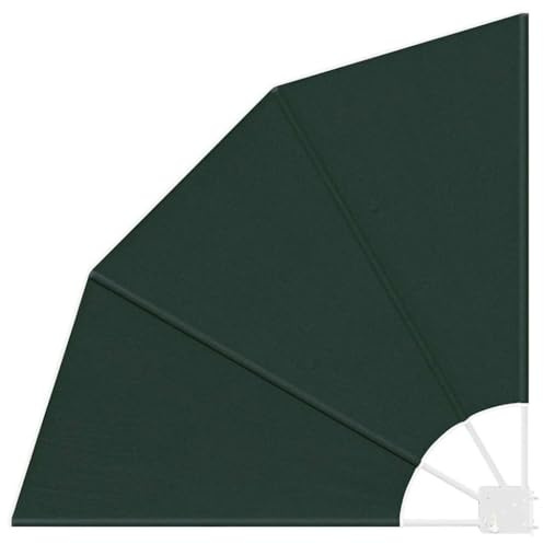 Parasol de plage, balcon, protection contre la pluie, brise-vue, vert foncé, 115 x 115 cm, tissu pour jardin, terrasse, plage, extérieur