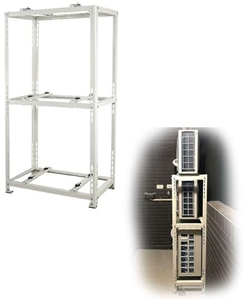 Mini supporto da pavimento AC tipo split con base di supporto, adatto per pompe di calore da 9000 a 24000 BTU, supporta fino a 300 libbre.