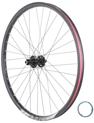 Eje Pasante 12X142MM Rueda Trasera BTT 24/26 / 27,5 / 29in Llanta De Aleación De Aluminio De Doble Pared 32H Bujes Freno De Disco para Cassette De 8 A 12 Velocidades(24'')