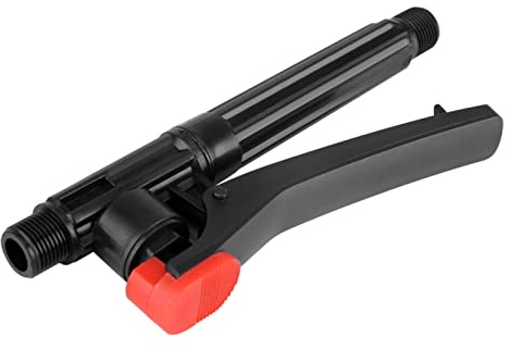 Kadimendium Poignée de Pulvérisateur de Jardin, Opération à Une Main, Utilisation Confortable pour la Lutte Contre Les Mauvaises Herbes, Parfait pour L' et la Sylviculture, Plastique Noir Rouge 1