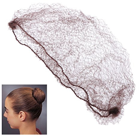 Healifty 50pcs Haar Netze Invisible Elastic Edge Mesh für Frauen Phantasie Haarschmuck Haarnetz für Mädchen, Kaffee