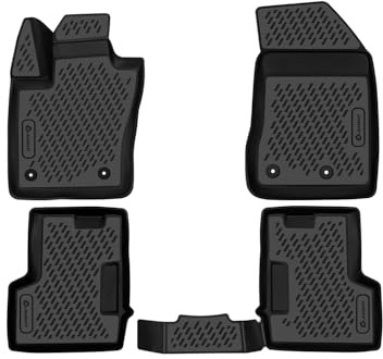 Element Set di Tappetini Auto in Gomma TPE 3D per Fiat 500X | 2014-2024 | Tappetini Auto Originali 100% Adatti, Gomma Auto Universali Resistanti, Tappeto