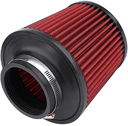 Esenlong Modification Universelle de La Voiture Admission D'air à Haut Débit D'admission D'air à Cône Rond Nettoyant de Filtre à Air 76Mm