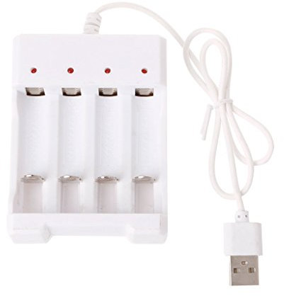 ZIRAN 1.2V Universal Smart 4-Slot AA/AAA Rechargeable Battery Charger Adapter USB Plug