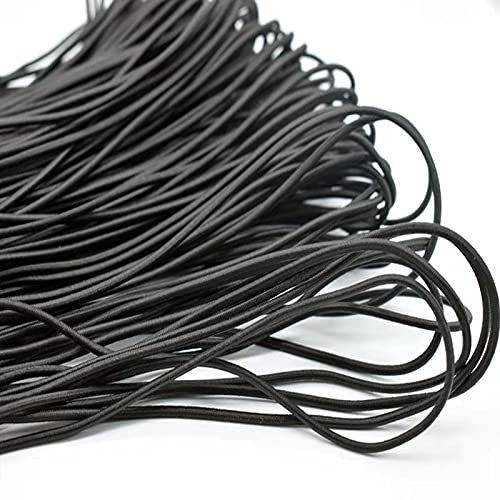 WWQQ Expanderseil Schwarz 10/50/100m Gummiseil Planenseil Spannseil Elast. Seil Plane Elastische Schnüre Gummischnur (Size : 3mm*20m)