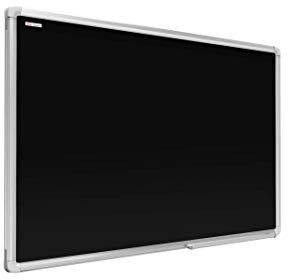 ALLboards Kreidetafel Magnetisch mit Alurahmen Premium EXPO 180x120cm Magnettafel Schwarz, Kreide