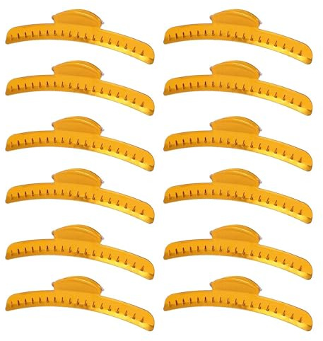 Fermagli per capelli vintage in metallo con punta in alluminio, clip per onde per dita e onde, ispirazioni per la donna classica (12 pezzi farfalla oro)