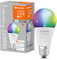 LEDVANCE Lámpara LED inteligente con tecnología WiFi, enchufe E27, regulable, color de luz cambiante(2700-6500K), colores RGB cambiables, reemplazo de 60W, SMART+ WiFi Classic Multicolour,paquete de 1