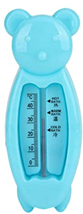 Baby-Thermometer für die Badewanne Schwimmendes Badethermometer/Wasserthermometer, Babysicher Kindersicheres Bade-Thermometer Bade- und Raumthermometer für Babys und Kinder (Blau)
