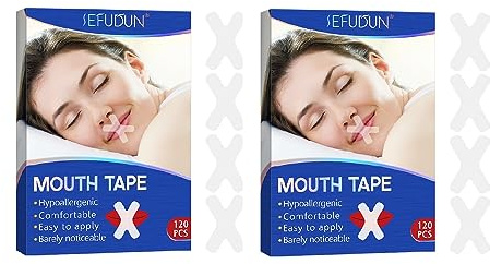 Genikeer 240 STK Anti Snoring Patch | Mouth Tape Anti Schnarch Ger | Anti Schnarch Pflaster | Mundband Gegen Schnarchen | Mundband Zum | Hilfsmittel Gegen Schnarchen | Snoring Mouth Patch