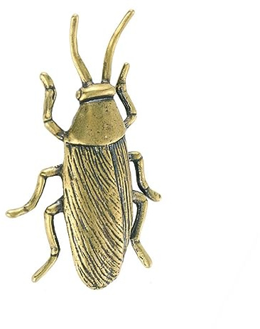 PRETYZOOM Figura De Cucaracha De Latón Decoración De Mesa para Interiores Adorno De Escritorio