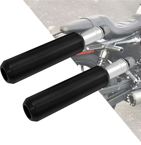HDBUBALUS Motorcycle Rear Crash Bar Frame Sliders Frame Sliders Protector Fit for Harley Dyna 2006-2017 Sportster 2004-2022 Black