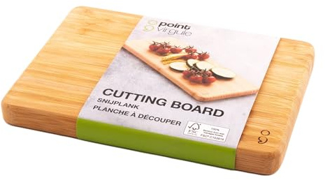Point-Virgule Planche à découper, accessoire de cuisine pour couper le pain, la viande, les fruits et les légumes, petite, 20x14.5x1.8cm