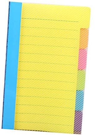 Lurrose 2St Haftnotizbuch gelber Notizblock Notizblöcke aus Papier linierte Haftnotizen Notizblock studieren schreibwaren notepad sticker klebrige Papierblöcke To-do-Listenplaner pp Yellow