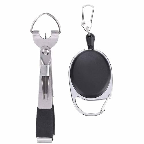 Fishing Pliers, Stainless Steel Multi-Functional Fly Fishing Tool Quick Knot Line Cutter Clipper Nipper Tackle-Fish Including Carp for Pike And Trout, River, Or Sea Fishing (Color : A).