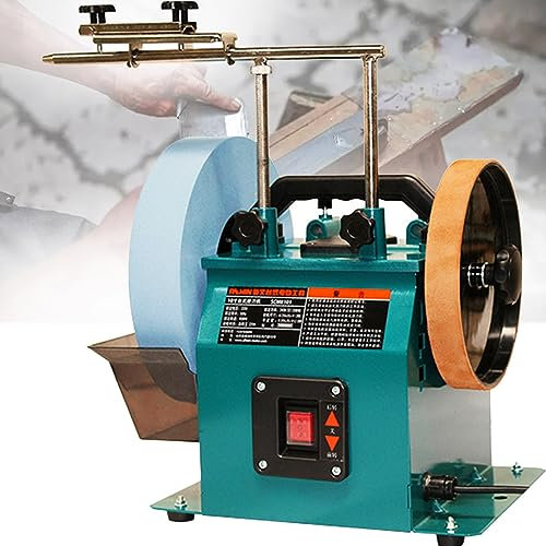XNXYSMKJ Electric Knife Sharpening Machine Knife Bench Sharpening Tools Multi-Purpose Water-Cooled Grinding Machine Sharpening Stone Disc
