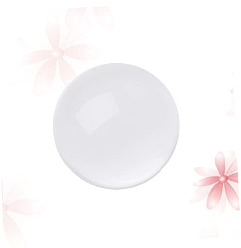 90-mm Kristallkugel aus Glas für Fotorequisite und Meditation | Bürodeko, Sammlerstück für Feng Shui Objekte, Weißer Kristall, Transparent