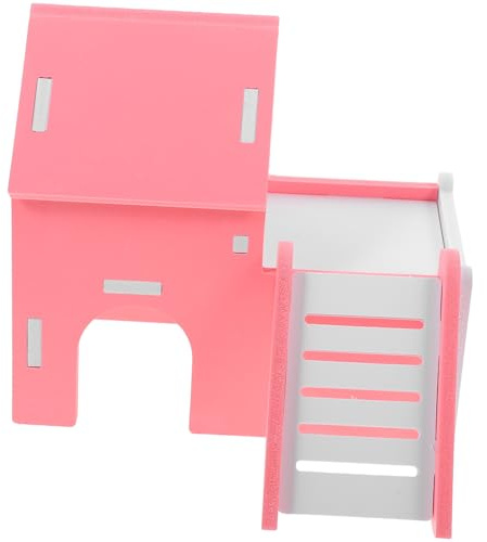 TOYANDONA Maison pour Hamster et Cobayes Abris et Cachettes pour Petits Animaux Plateforme pour Hamster