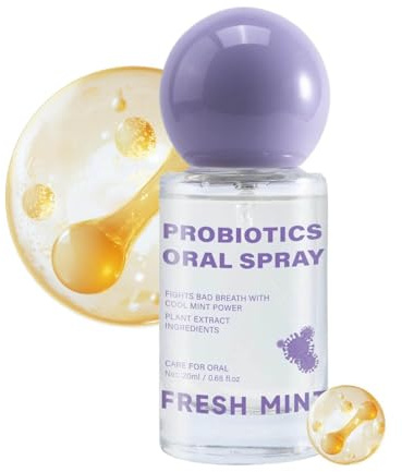 Breath Mist Spray, Gum Care Refresher, Portable Fixture with 20ml Build, Hygiene Accessory with Reliable Details, 20ml Grooming Equipment, Travel Organizer for Commuting Bathroom Shower