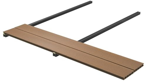 vidaXL Terrassendiele 60 stk. Teakfarbe WPC