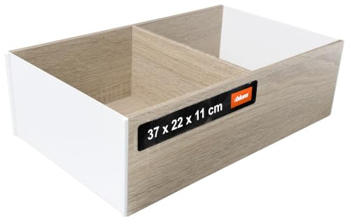 Blum AMBIA-LINE Schubladenorganizer Holzdekor 37×22×11 cm | Bardolino Eiche | Antirutsch-Füße – sicherer Halt ohne Kleben | Schubladen Organizer in edler Holzoptik | Für Küche, Bad & Kleiderschrank