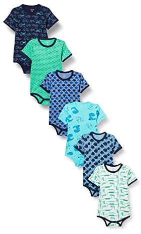 Care Unisex baby bodysuit (6-pack), Mörk marinblå (778), 62|3 Monat