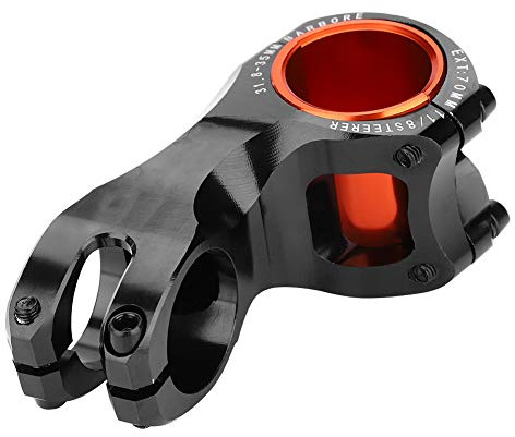 Dwawoo Mountainbike Vorbau, 31,8mm/35mm, 17 Grad Aluminiumlegierung, CNC-Bearbeitet, Schwarz, für 28,6mm Vordergabel
