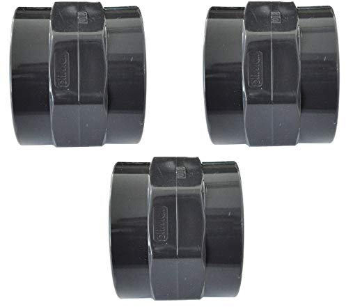 well2wellness® PVC Gewindemuffe mit 2 x Innengewinde - 11/2-3 Stück (200164-2)