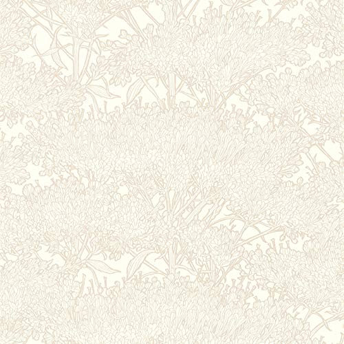 Mustertapete Tapeten mit Muster Tapete Büro Beige Crème Silber Weiß Vliestapete Beige Crème Silber Weiß | Online Tapeten entdecken