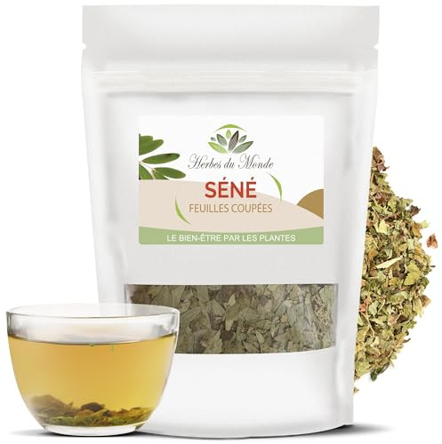 Herbes Du Monde - Feuilles de Séné Séchées 100 g – Plante Naturelle Pour Infusion, Digestion et Transit Intestinal – Qualité Premium Herboristerie