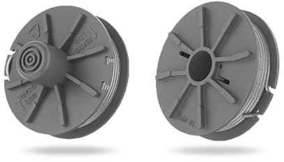 Viilich 2 bobinas de hilo de repuesto para recortadora Gardena 5307-20, nailon de repuesto para cortacésped 9805, 9806, 9807, 9808, 9809, 9827, 8846, 8847, 8848, 9870, 9872, 9874