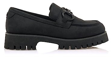 MTNG Zapatos Planos Mujer Zapatos Planos Lenox 53238 Mujer | Zapatos Planos Casual | sin Cierre-Abiertos | 55286 | DONETS Negro