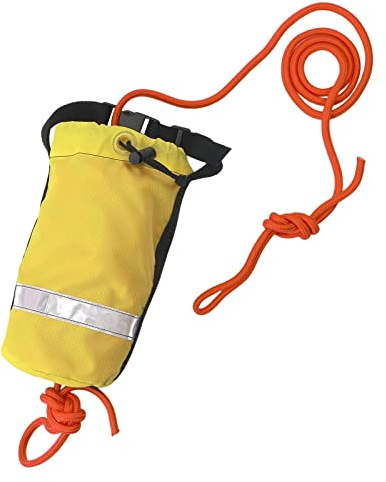 F Fityle Sac de Aquatique avec Corde de 15, de Long, Corde de d'urgence pour Kayak, Bateau, pêche, Rafting, équipement de sécurité Haute