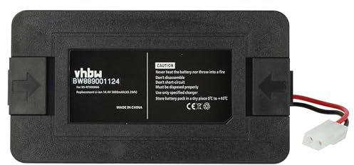 vhbw Batterie Compatible avec Rowenta Smart Force Essential Aqua RR6971WH | RR6971 robot électroménager noir (3000mAh, 14,4V, Li-ion)